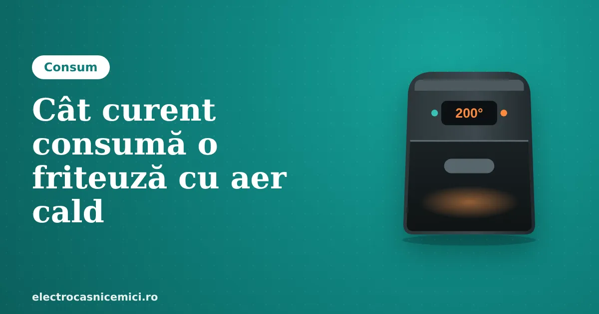 Cât curent consumă o friteuză cu aer cald?