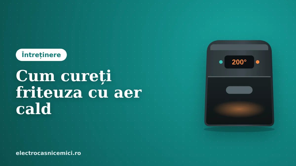 Cum cureți friteuza cu aer cald