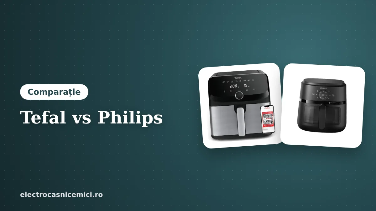 Tefal Easy Fry vs Philips Airfryer: ce friteuză alegi?