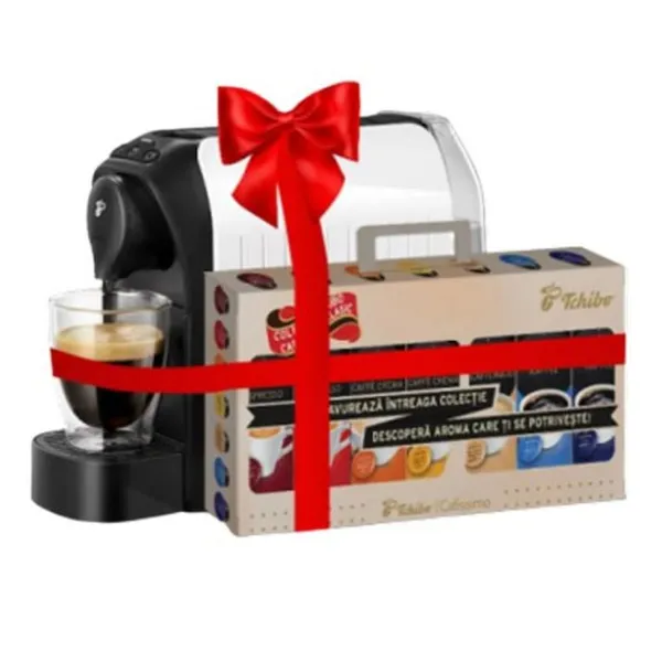 Espressor cu capsule capsule TCHIBO Cafissimo Easy White + 70
