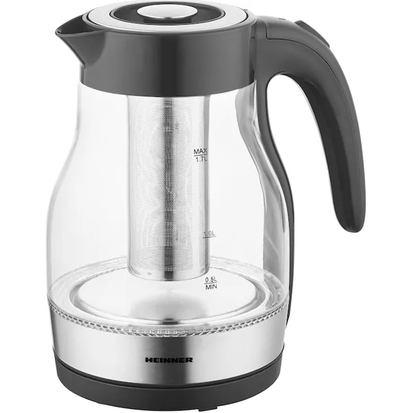 Fierbător electric cu filtru ceai Heinner HEK-TF2200GBK